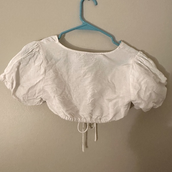 Princess Polly Cropped Tie Front Top - Picture 4 of 4